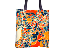 Charger l'image dans la galerie, Mumbai Map Tote Bag - Bombay Map Tote Bag 15x15