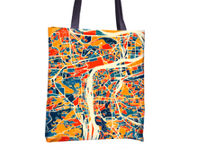 Charger l'image dans la galerie, Prague Map Tote Bag - Czech Map Tote Bag 15x15
