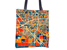Load image into Gallery viewer, Fresno Map Tote Bag - California Map Tote Bag 15x15