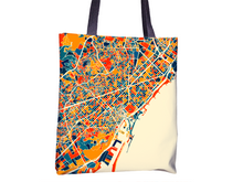 Load image into Gallery viewer, Barcelona Map Tote Bag - Spain Map Tote Bag 15x15