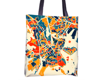 Load image into Gallery viewer, Helsinki Map Tote Bag - Finland Map Tote Bag 15x15