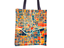 Load image into Gallery viewer, Oklahoma City Map Tote Bag - Oklahoma Map Tote Bag 15x15
