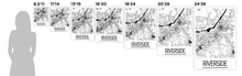 Load image into Gallery viewer, Riverside Map Poster - usa Map Print - Art Deco Series