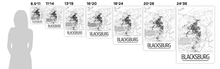 Load image into Gallery viewer, Blacksburg Map Poster - Virginia Map Print - Art Deco Series