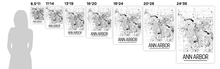 Load image into Gallery viewer, Ann Arbor Map Poster - Michigan Map Print - Art Deco Series