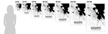 Load image into Gallery viewer, Nanaimo British Columbia Map Poster - British Columbia Map Print - Art Deco Series