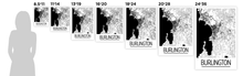 Load image into Gallery viewer, Burlington Map Poster - Vermont Map Print - Art Deco Series
