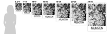Load image into Gallery viewer, Arlington VA Map Poster - Virginia Map Print - Art Deco Series
