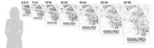 Load image into Gallery viewer, Rawalpindi Map Poster - Pakistan Map Print - Art Deco Series