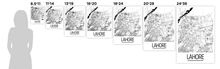 Load image into Gallery viewer, Lahore Map Poster - Pakistan Map Print - Art Deco Series