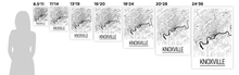 Charger l'image dans la galerie, Affiche cartographique de Knoxville - Style Art Déco
