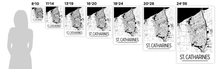 Load image into Gallery viewer, St Catharines Ontario Map Poster - Ontario Map Print - Art Deco Series