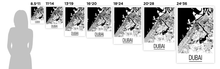 Load image into Gallery viewer, Dubai Map Poster - uae Map Print - Art Deco Series