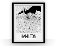 Charger l'image dans la galerie, Affiche cartographique de Hamilton - Style Art Déco