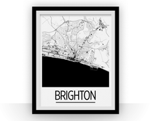 Charger l'image dans la galerie, Affiche cartographique de Brighton - Style Art Déco