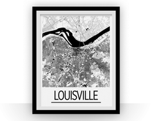 Charger l'image dans la galerie, Affiche cartographique de Louisville - Style Art Déco