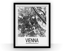 Load image into Gallery viewer, Vienna Map Poster - austria Map Print - Art Deco Series