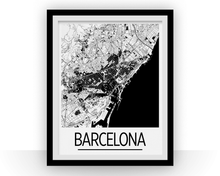 Load image into Gallery viewer, Barcelona Map Poster - spain Map Print - Art Deco Series