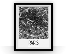 Load image into Gallery viewer, Paris Map Poster - france Map Print - Art Deco Series