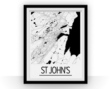 Charger l'image dans la galerie, Affiche cartographique de St Johns - Style Art Déco