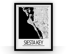 Charger l'image dans la galerie, Affiche cartographique de Siesta Key - Style Art Déco