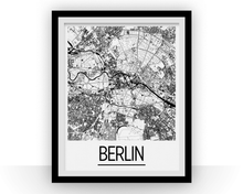 Load image into Gallery viewer, Berlin Map Poster - germany Map Print - Art Deco Series