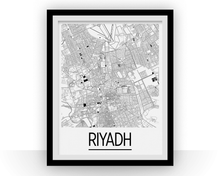 Charger l'image dans la galerie, Riyadh Map Poster - saudi arabia Map Print - Art Deco Series