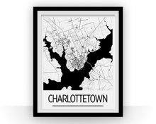 Charger l'image dans la galerie, Affiche cartographique de Charlottetown PEI - Style Art Déco