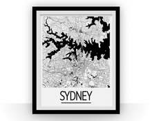 Charger l'image dans la galerie, Sydney Map Poster - australia Map Print - Art Deco Series