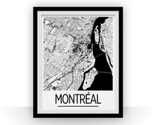Load image into Gallery viewer, Montreal Map Poster - canada Map Print - Art Deco Series