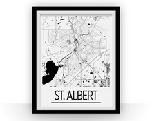 Charger l'image dans la galerie, Affiche cartographique de St Albert Alberta - Style Art Déco