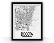 Load image into Gallery viewer, Bogota Map Poster - colombia Map Print - Art Deco Series