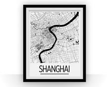 Charger l'image dans la galerie, Shanghai Map Poster - china Map Print - Art Deco Series