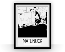 Load image into Gallery viewer, Matunuck Map Poster - Rhode Island Map Print - Art Deco Series