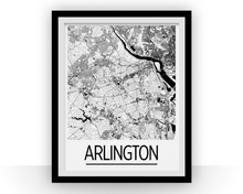 Load image into Gallery viewer, Arlington VA Map Poster - Virginia Map Print - Art Deco Series