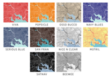 Load image into Gallery viewer, Baltimore Map Print - Choose your color