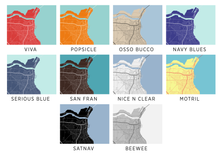 Load image into Gallery viewer, Corpus Christi Map Print - Choose your color
