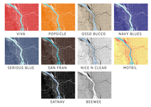 Load image into Gallery viewer, Portland Map Print - Choose your color