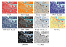 Load image into Gallery viewer, Amsterdam Map Print - Choose your color
