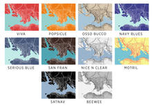 Load image into Gallery viewer, Hong Kong Map Print - Any Color You Like