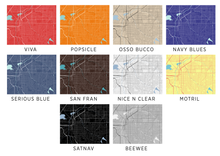 Load image into Gallery viewer, Lincoln Map Print - Choose your color