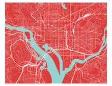 Load image into Gallery viewer, Washington Map Print - Any Color You Like