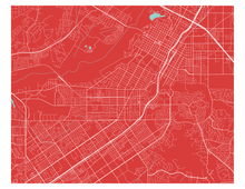 Load image into Gallery viewer, Riverside Map Print - Choose your color