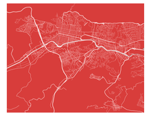 Load image into Gallery viewer, Caracas Map Print - Choose your color