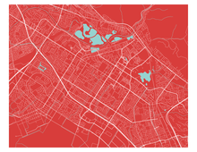 Load image into Gallery viewer, Fremont Map Print - Choose your color