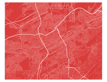 Load image into Gallery viewer, Birmingham Alabama Map Print - Choose your color