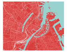 Load image into Gallery viewer, Copenhagen Map Print - Choose your color