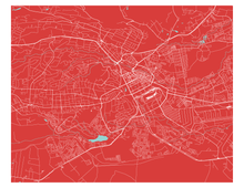 Load image into Gallery viewer, Nairobi Map Print - Choose your color