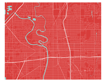 Charger l'image dans la galerie, Affiche cartographique de Wichita - Style Classique