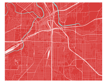 Charger l'image dans la galerie, Affiche cartographique de Fort Worth - Style Classique